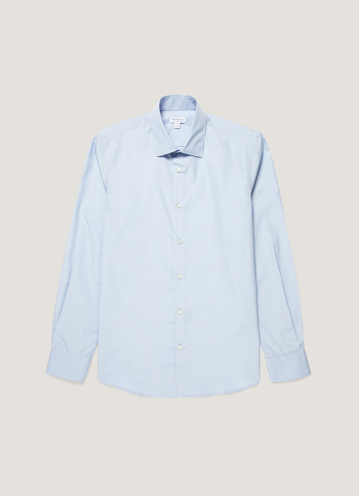 Men's Cotton Poplin Shirt in Light Blue