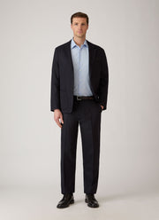 Men's Cotton Poplin Shirt in Light Blue