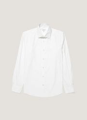 Men's Stretch Cotton Poplin Shirt in White