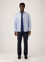Men's Button Down Oxford Shirt in Dark Blue