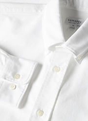 Men's Button Down Oxford Shirt in White