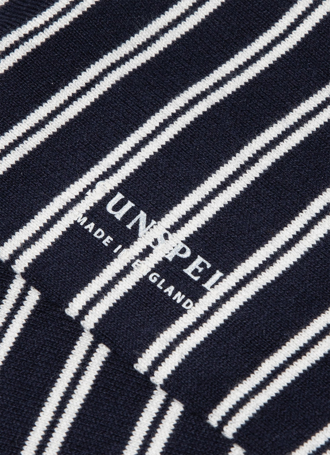 Men's Cotton Socks in Navy/Ecru