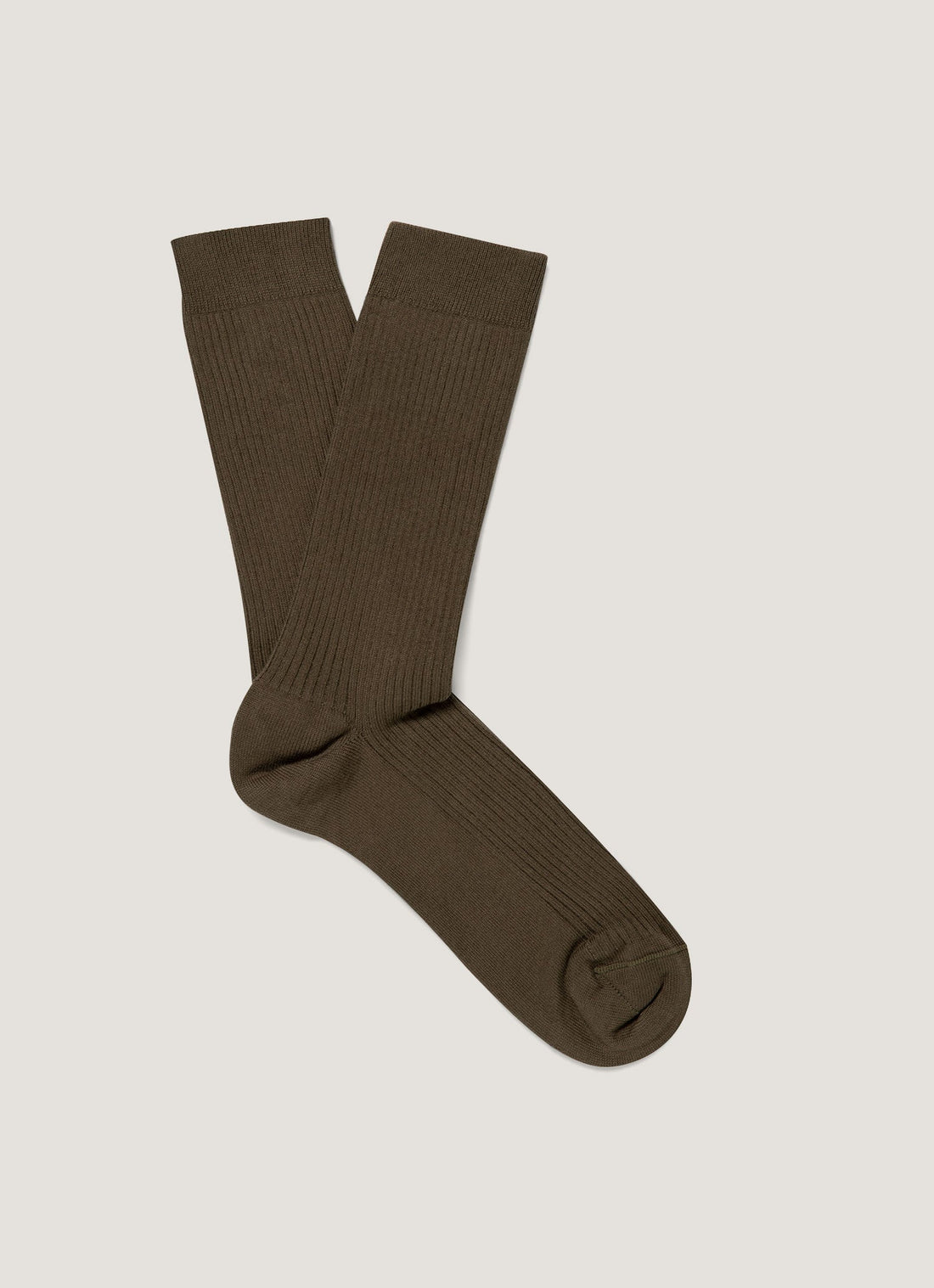 Chaussettes côtelées en coton