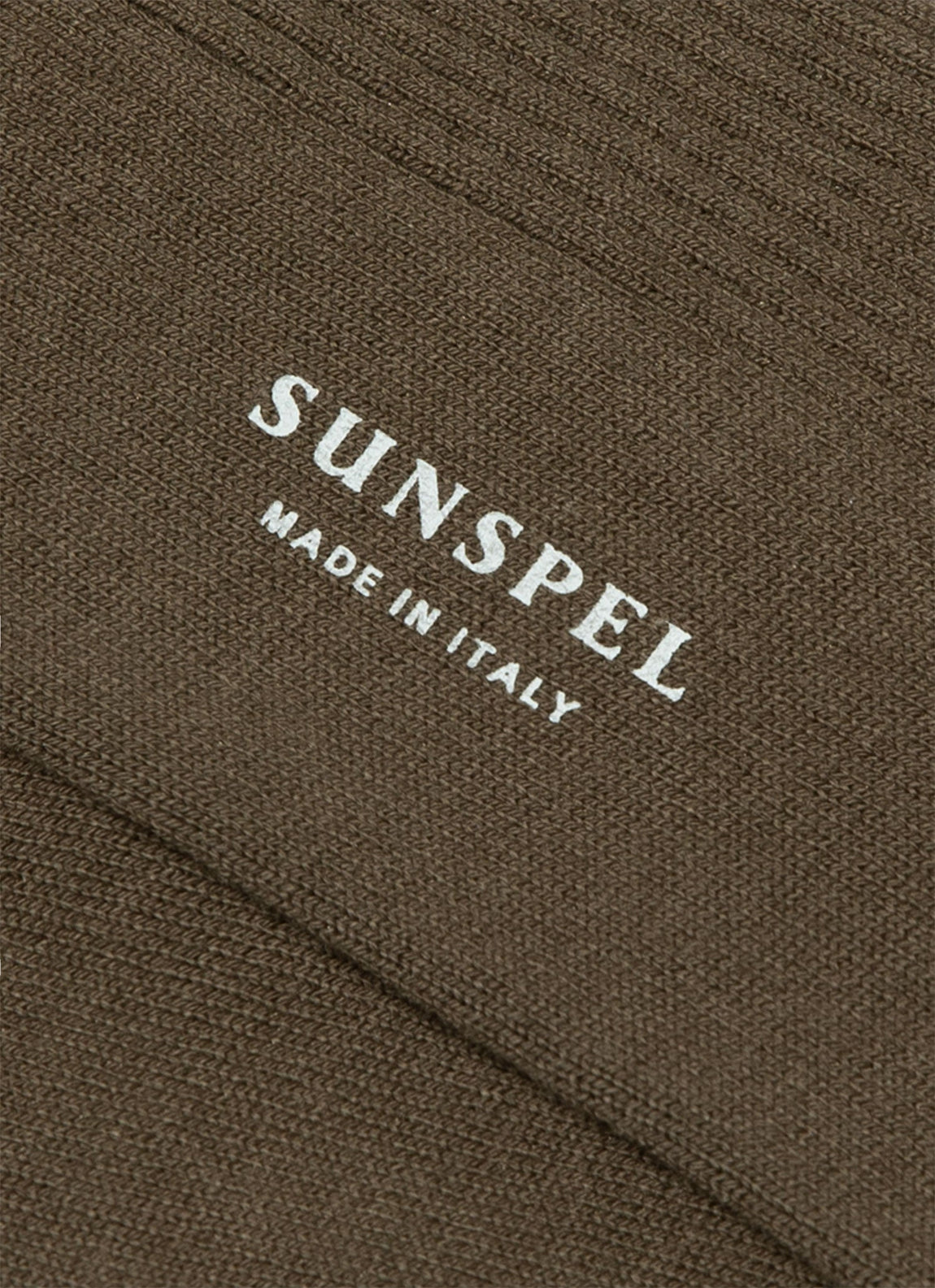 Men's Cotton Ribbed Socks in Loden Green