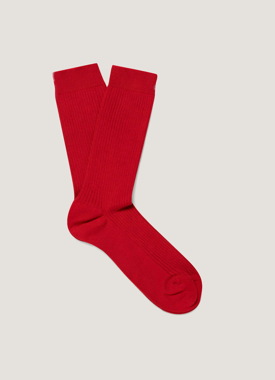 Chaussettes côtelées en coton
