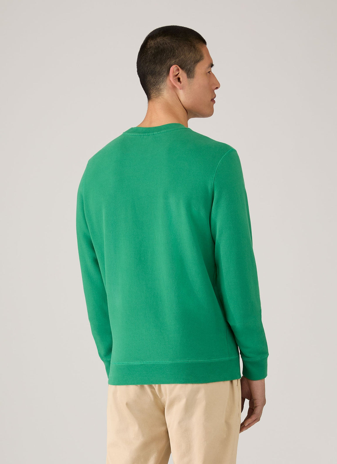 Men's Loopback Sweatshirt in Bright Green