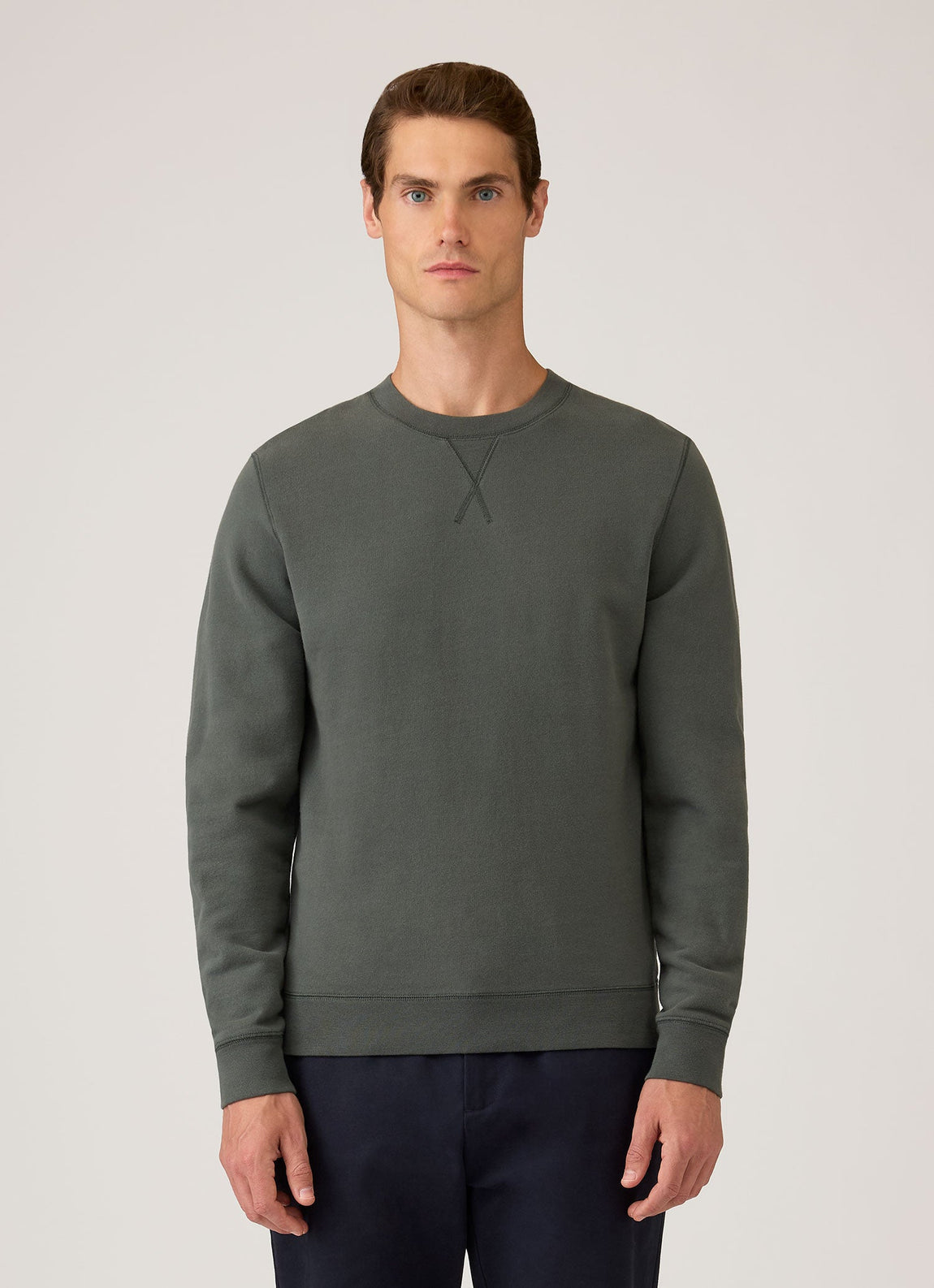 Men's Loopback Sweatshirt in Slate Green