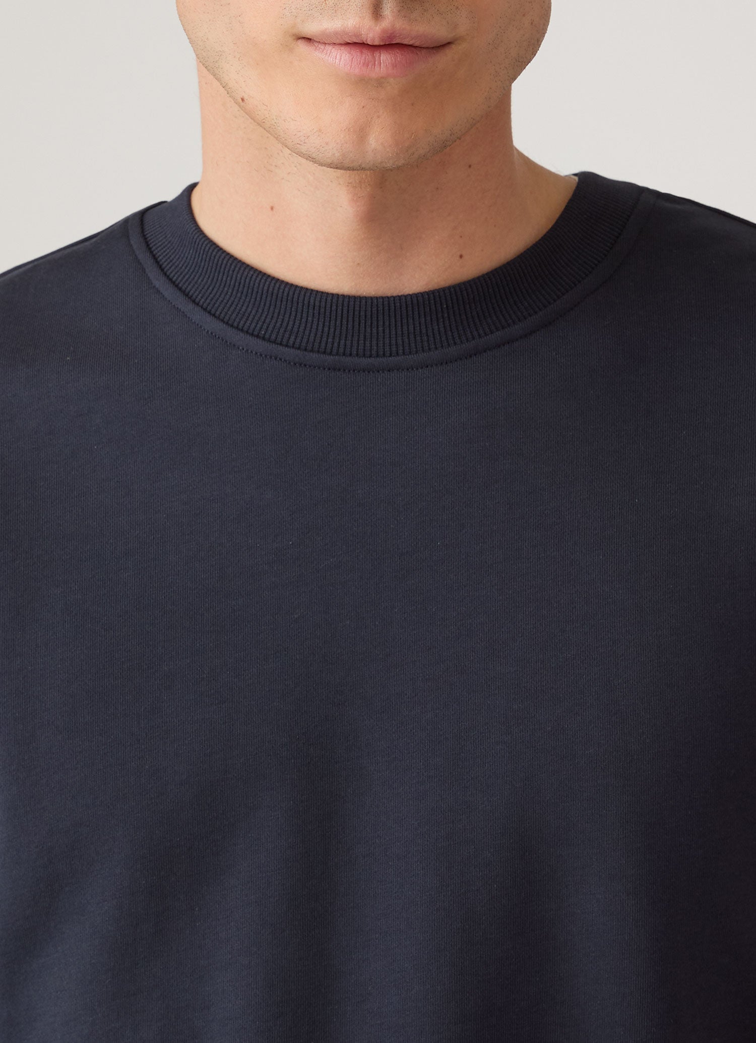 Men's Supima Loopback Sweatshirt in Midnight Navy