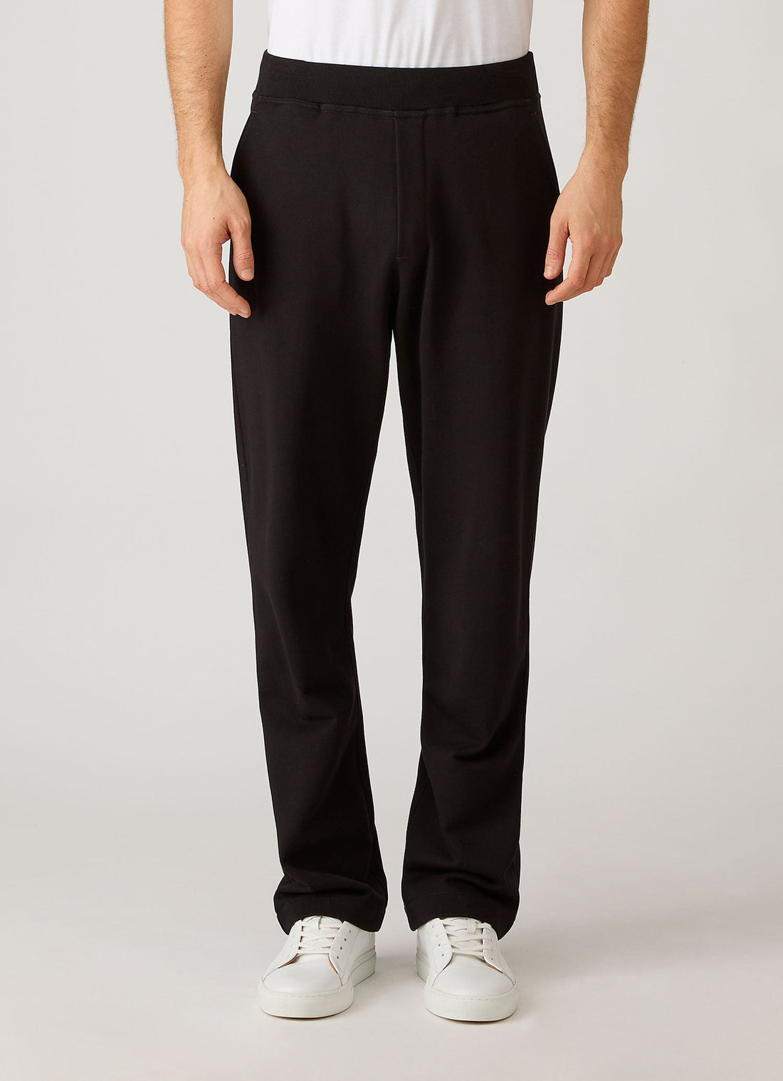 Men's Supima Loopback Sweatpants in Black