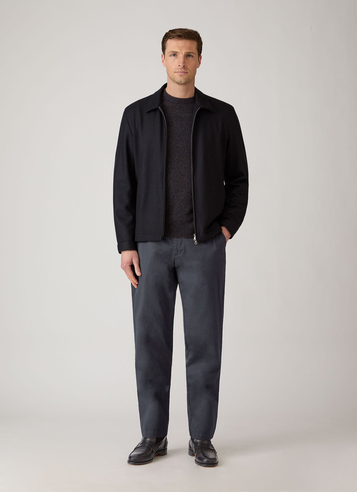 Men's Regular Fit Chino in Slate Blue