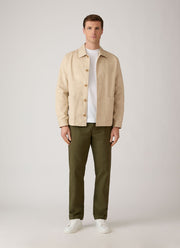 Men's Cotton Drill Trouser in Loden Green