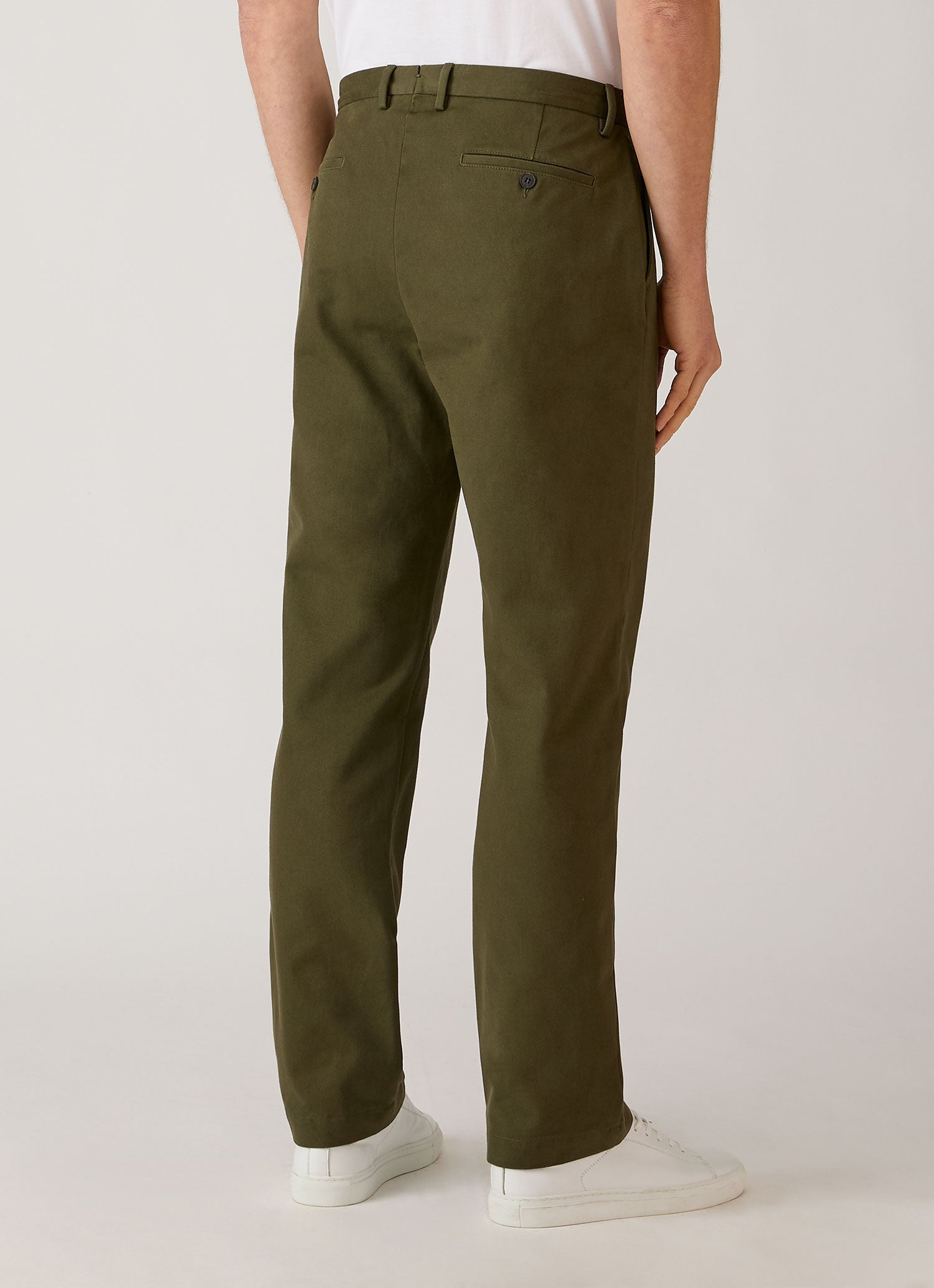 Men's Cotton Drill Trouser in Loden Green
