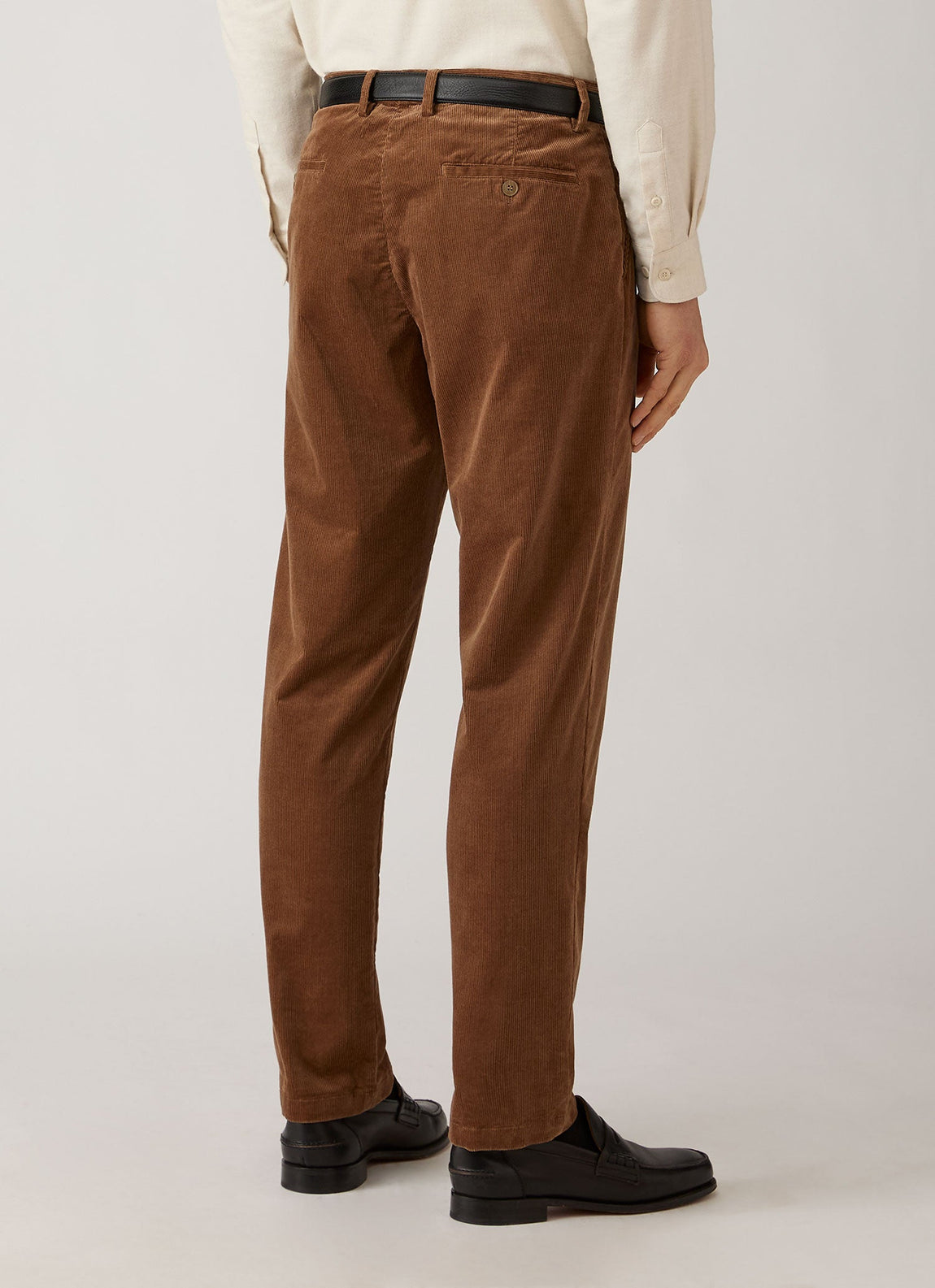 Men's Corduroy Trouser in Dark Beige