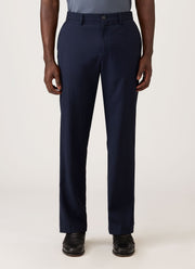 Men's Wool Twill Trouser in Navy