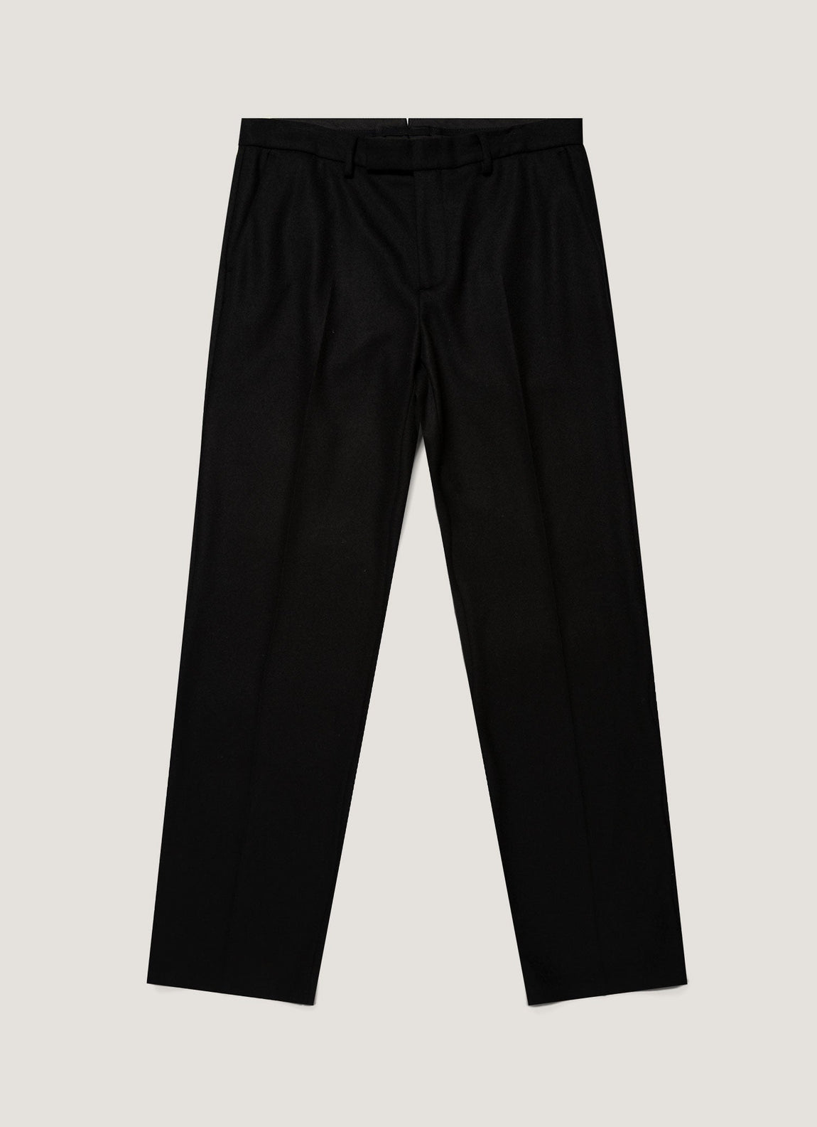 Men's Boiled Wool Trouser in Black