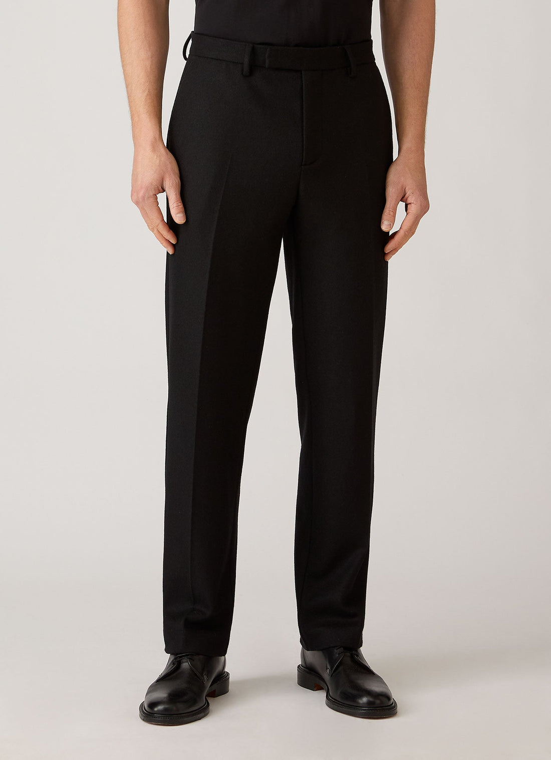 Pantalon en laine bouillie