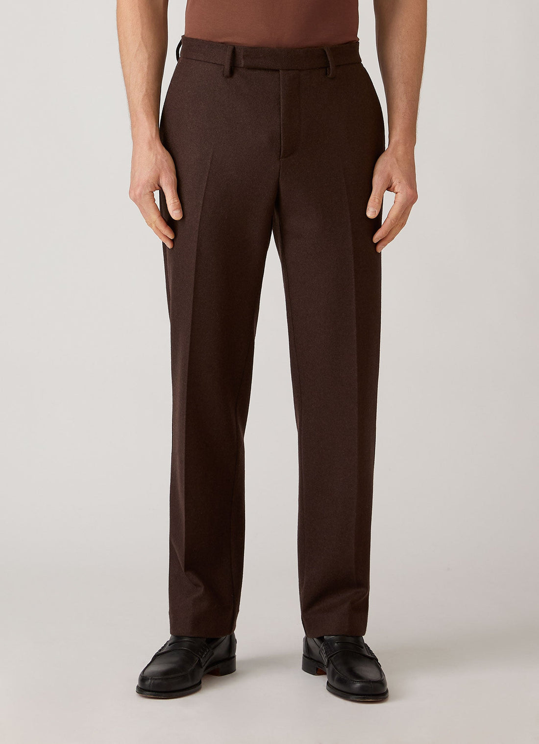 Pantalon en laine bouillie