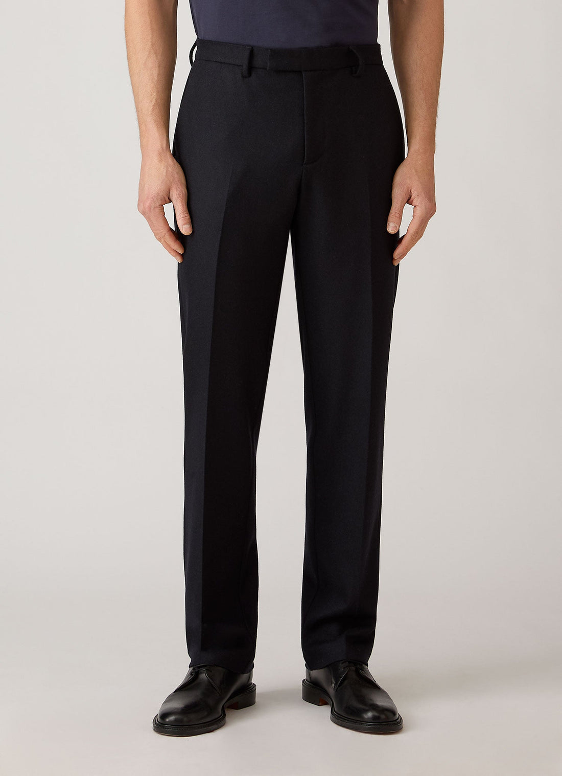 Pantalon en laine bouillie