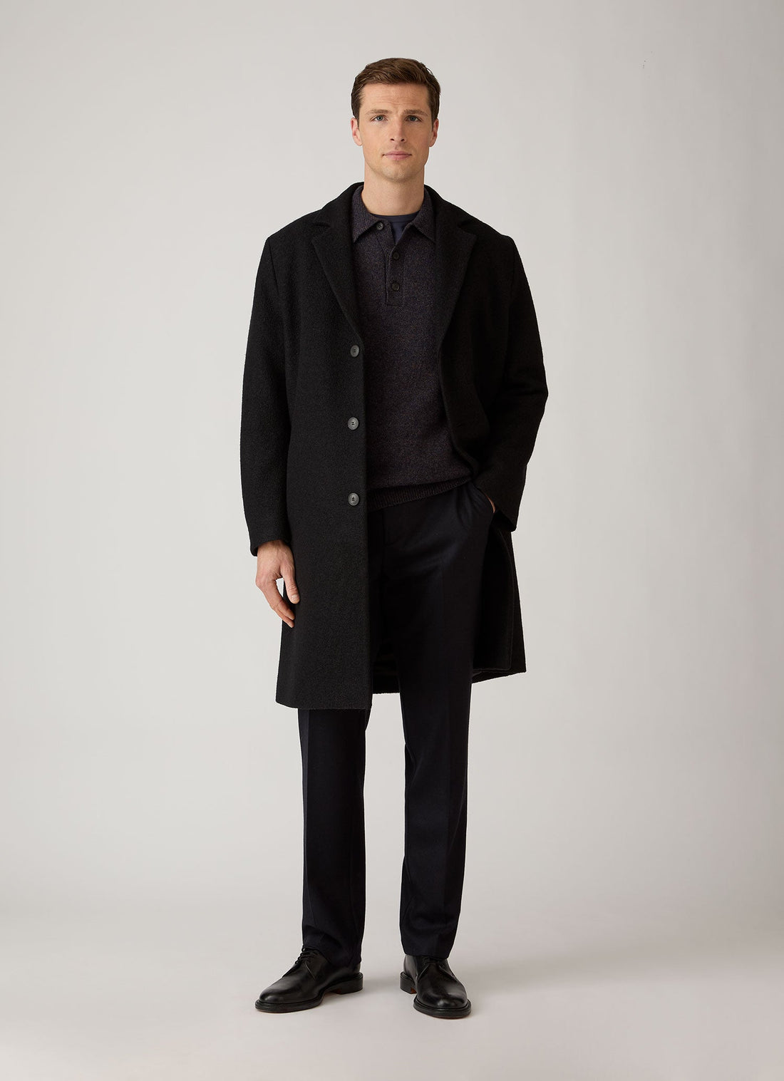 Pantalon en laine bouillie
