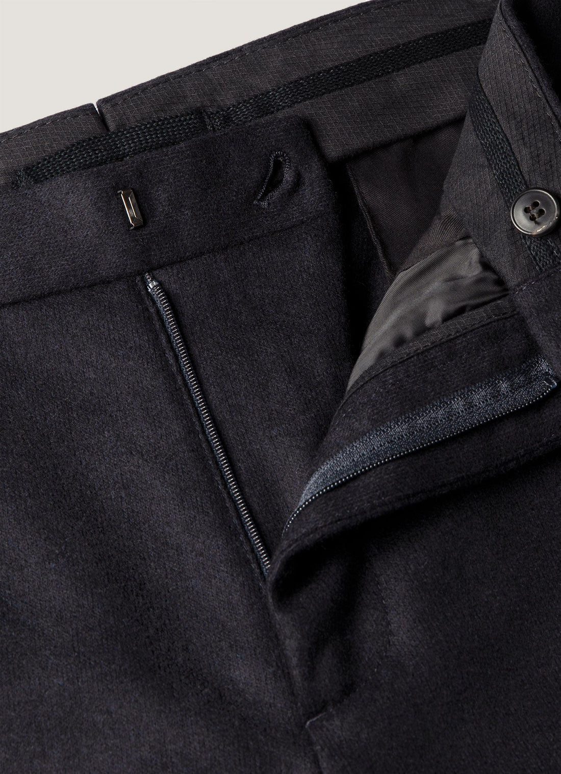 Pantalon en laine bouillie