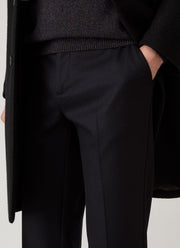 Men's Boiled Wool Trouser in Navy