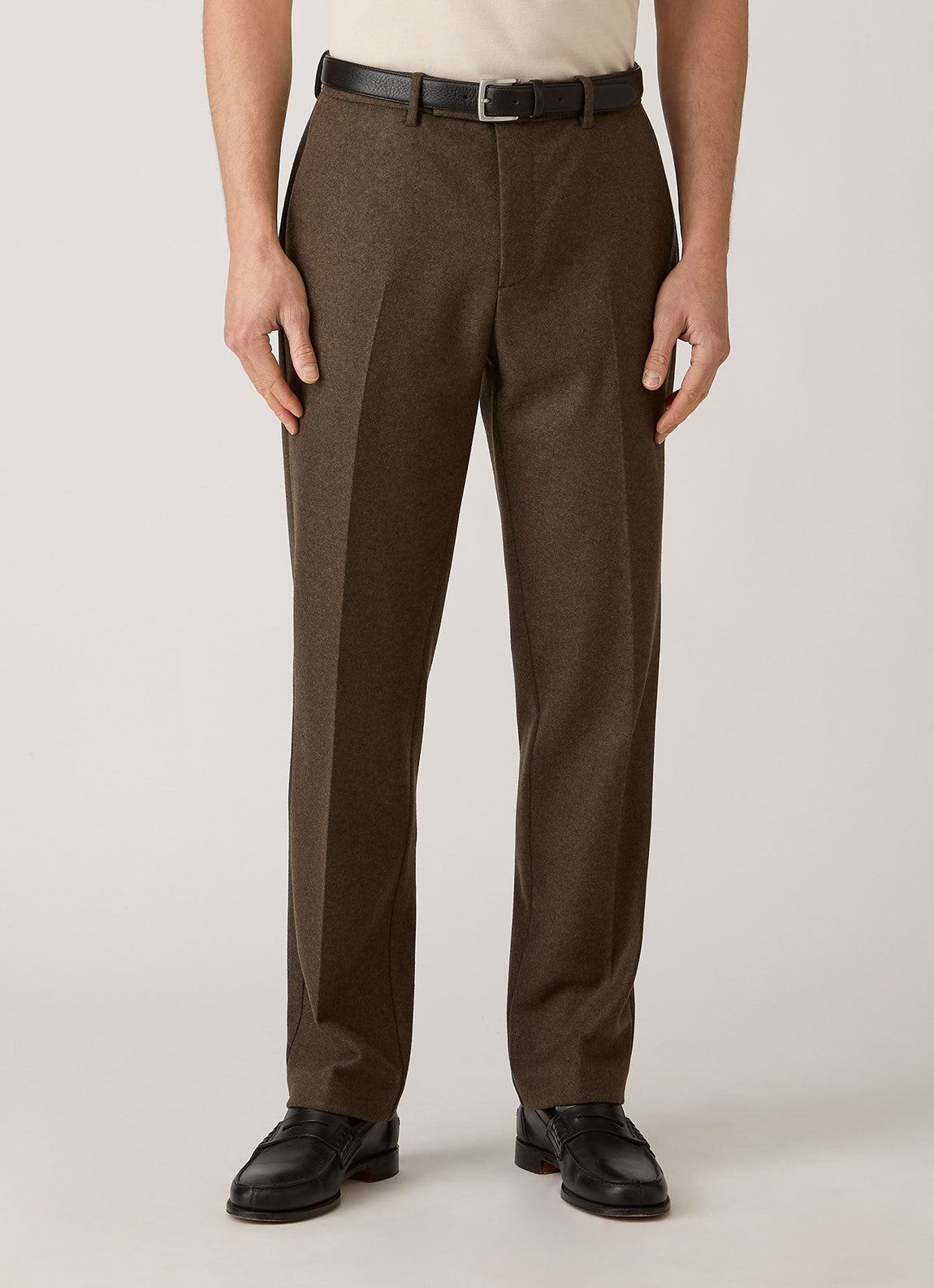 Men's Boiled Wool Trouser in Loden Green