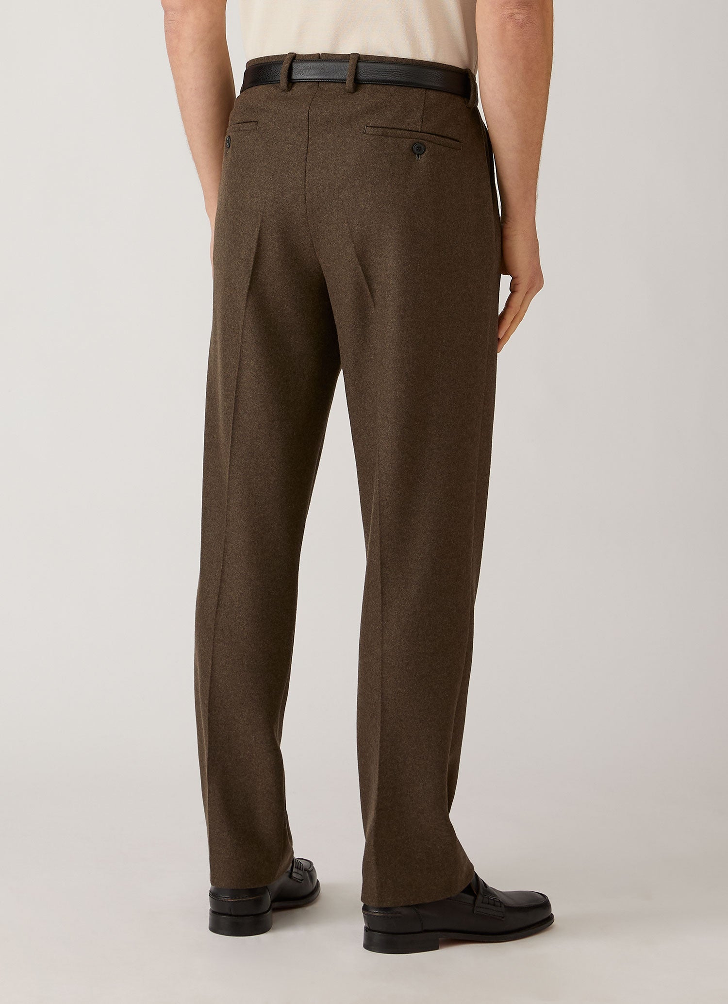 Men's Boiled Wool Trouser in Loden Green