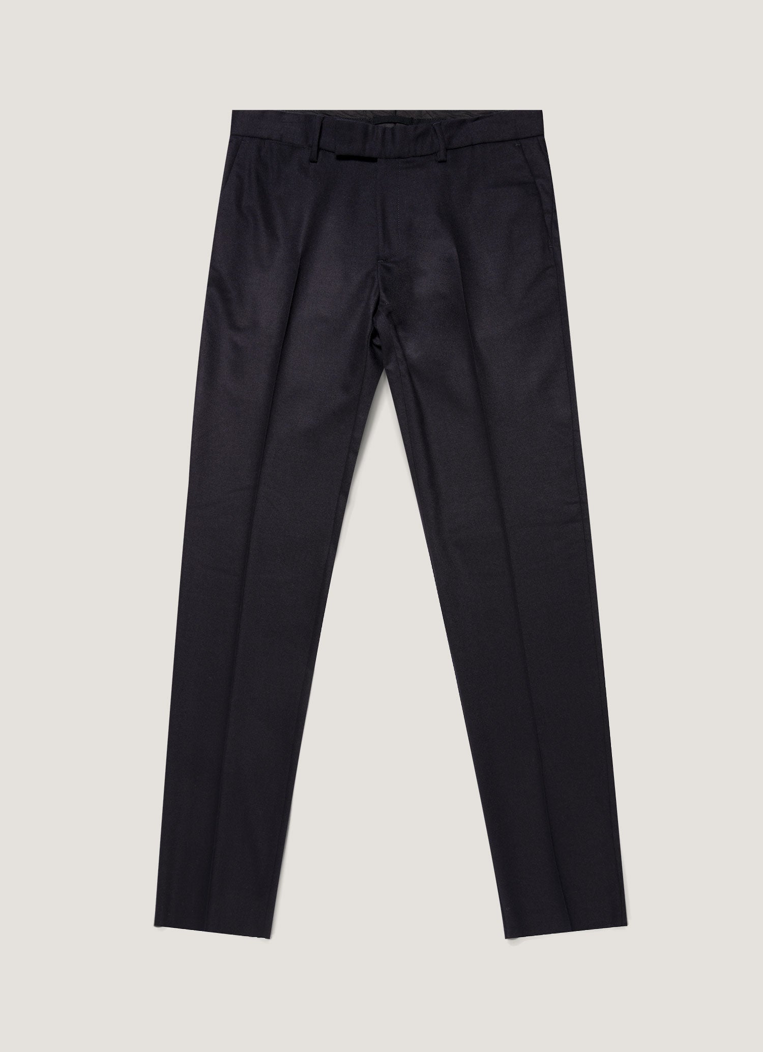 Men's Wool Cashmere Flannel Trouser in Navy