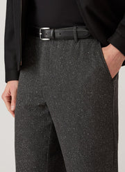 Men's Donegal Tweed Trouser in Anthracite Melange