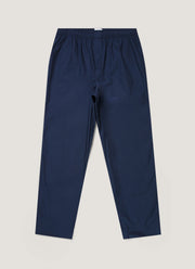 Men's Cotton Poplin Pyjama Trouser in Navy