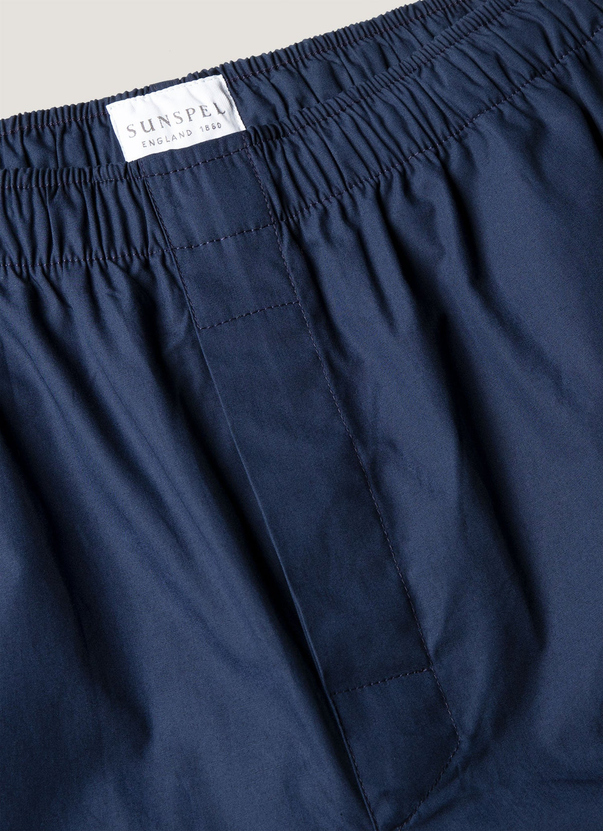 Men's Cotton Poplin Pyjama Trouser in Navy