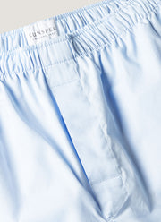 Men's Cotton Poplin Pyjama Trouser in Light Blue