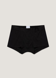 Men's Sea Island Cotton Trunks in Black