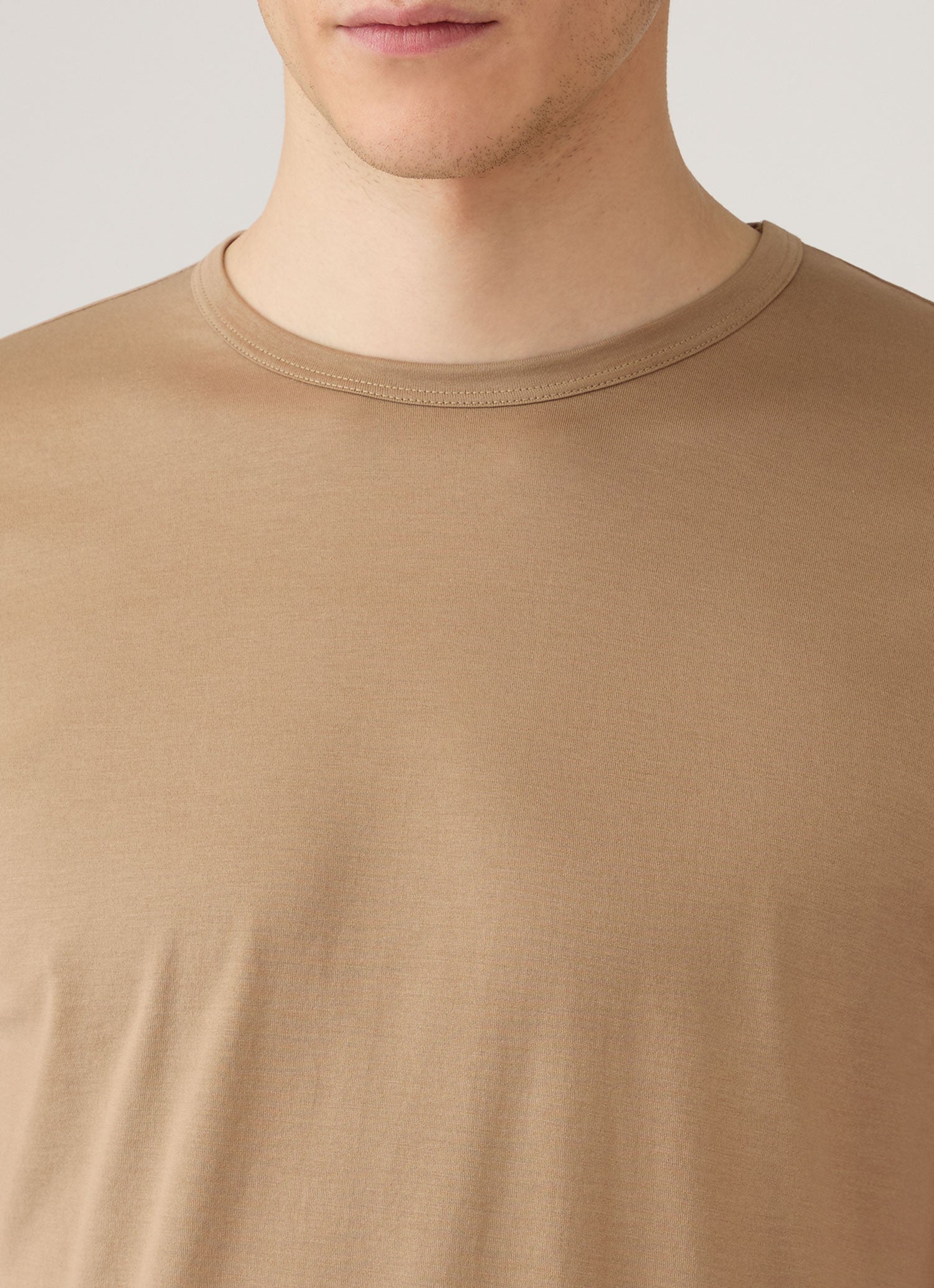 Men's Classic T-shirt in Dark Beige