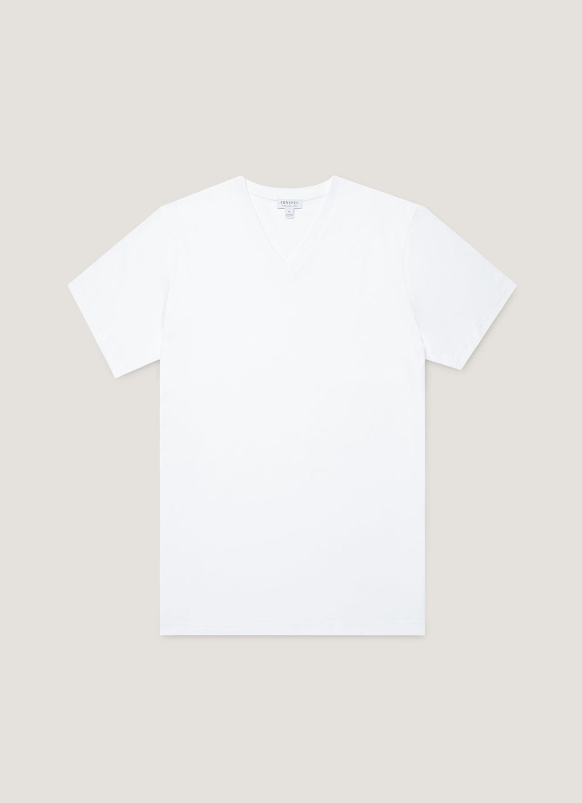 Men's Riviera Midweight V‑neck T-shirt in White