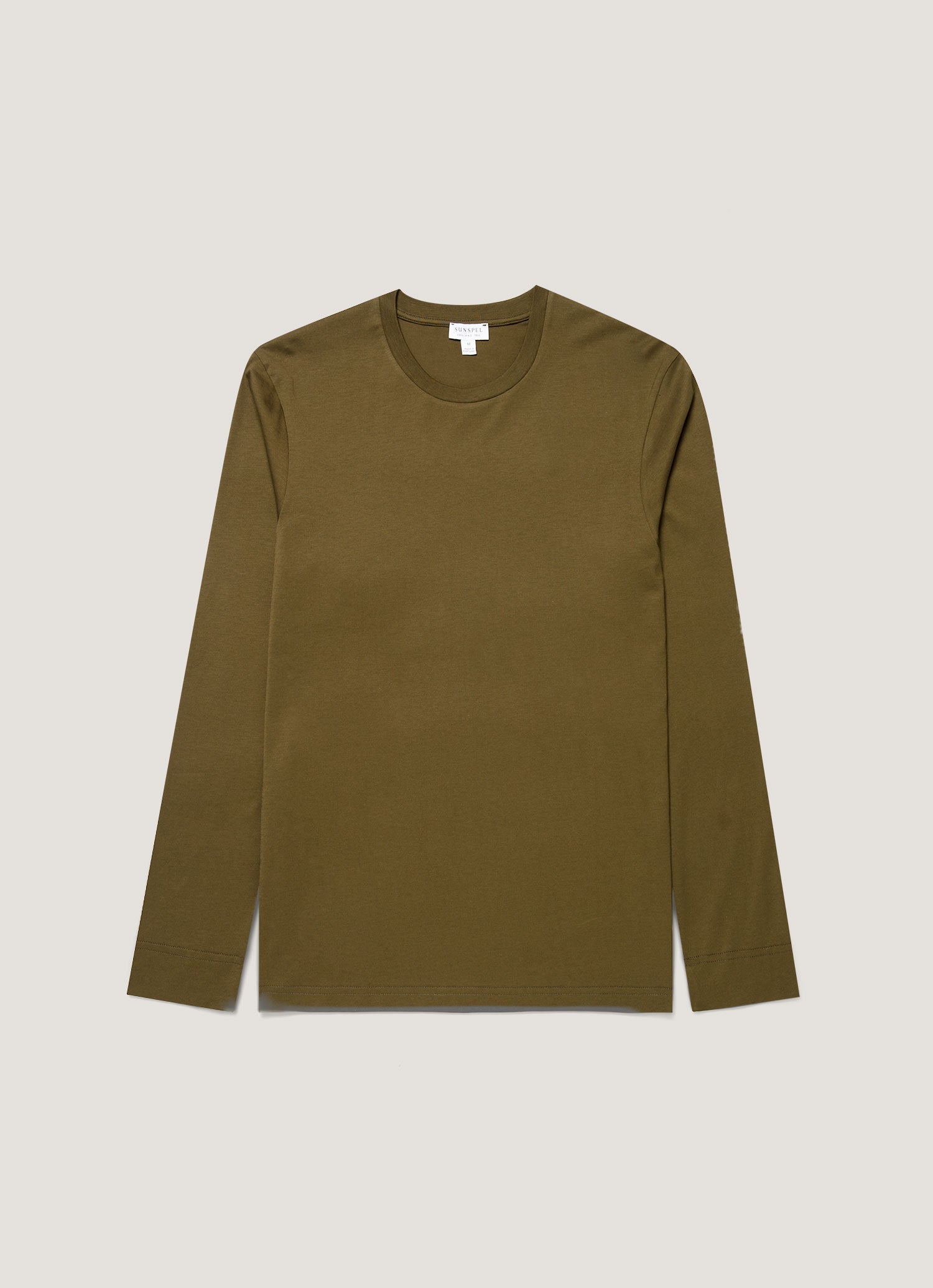 Men's Long Sleeve Riviera Midweight T-shirt in Loden Green