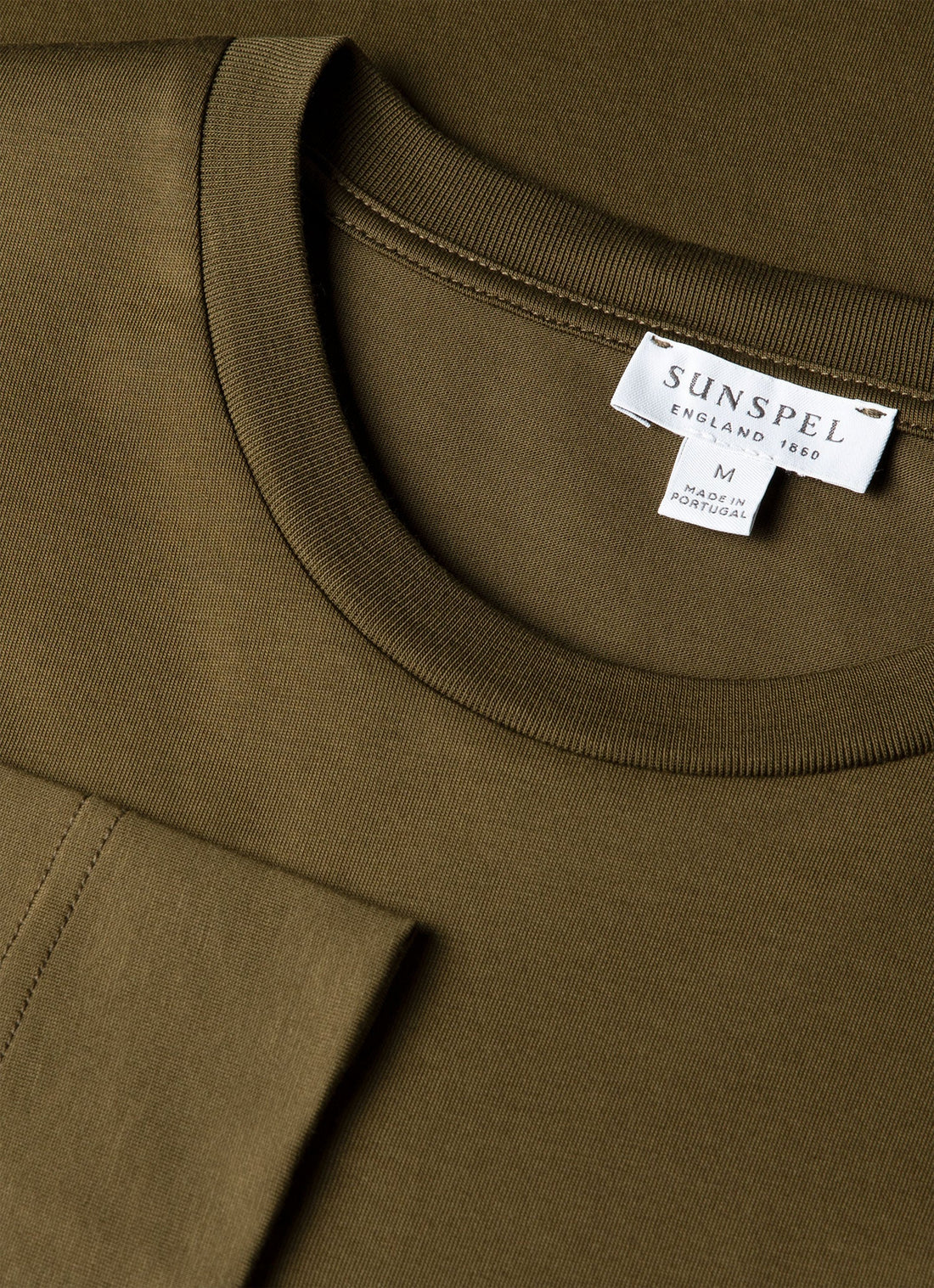 Men's Long Sleeve Riviera Midweight T-shirt in Loden Green