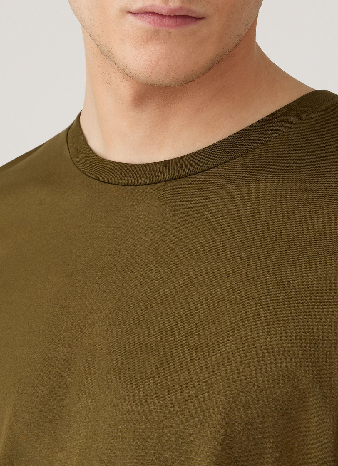 Men's Long Sleeve Riviera Midweight T-shirt in Loden Green