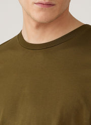 Men's Long Sleeve Riviera Midweight T-shirt in Loden Green