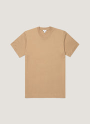 Men's Relaxed Fit Heavyweight T-shirt in Dark Beige