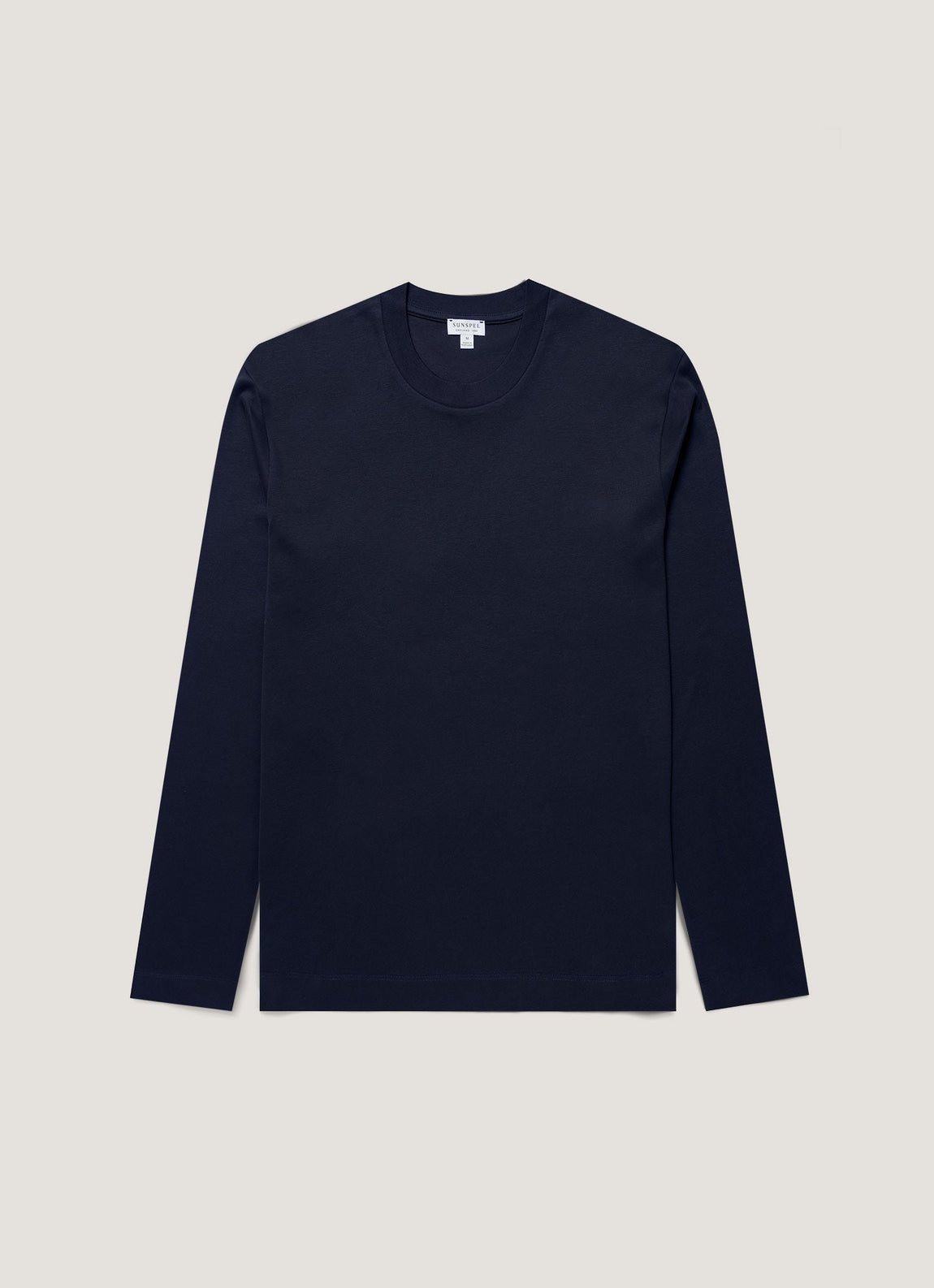 Men's Long Sleeve Heavyweight T-shirt in Midnight Navy