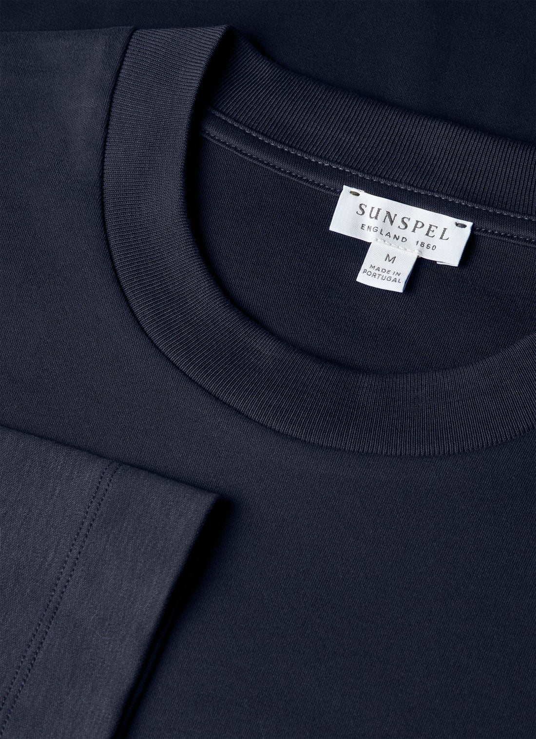 Men's Long Sleeve Heavyweight T-shirt in Midnight Navy