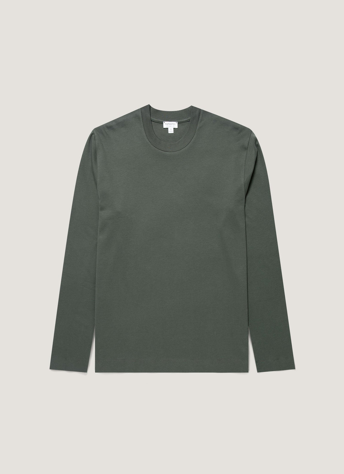 Men's Long Sleeve Heavyweight T-shirt in Slate Green