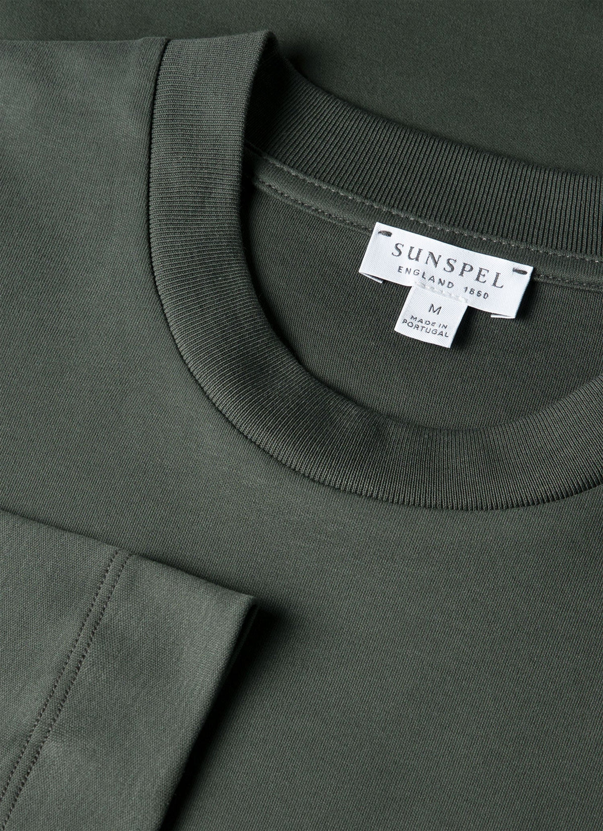 Men's Long Sleeve Heavyweight T-shirt in Slate Green