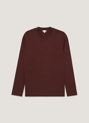 Men's Long Sleeve Heavyweight T-shirt in Bakelite