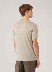 Men's Cotton Linen T-shirt in Ash