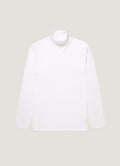 Men's Long Sleeve Roll Neck in White