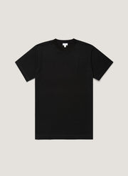 Men's Brushed Cotton T-shirt in Black