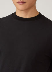 Men's Brushed Cotton T-shirt in Black