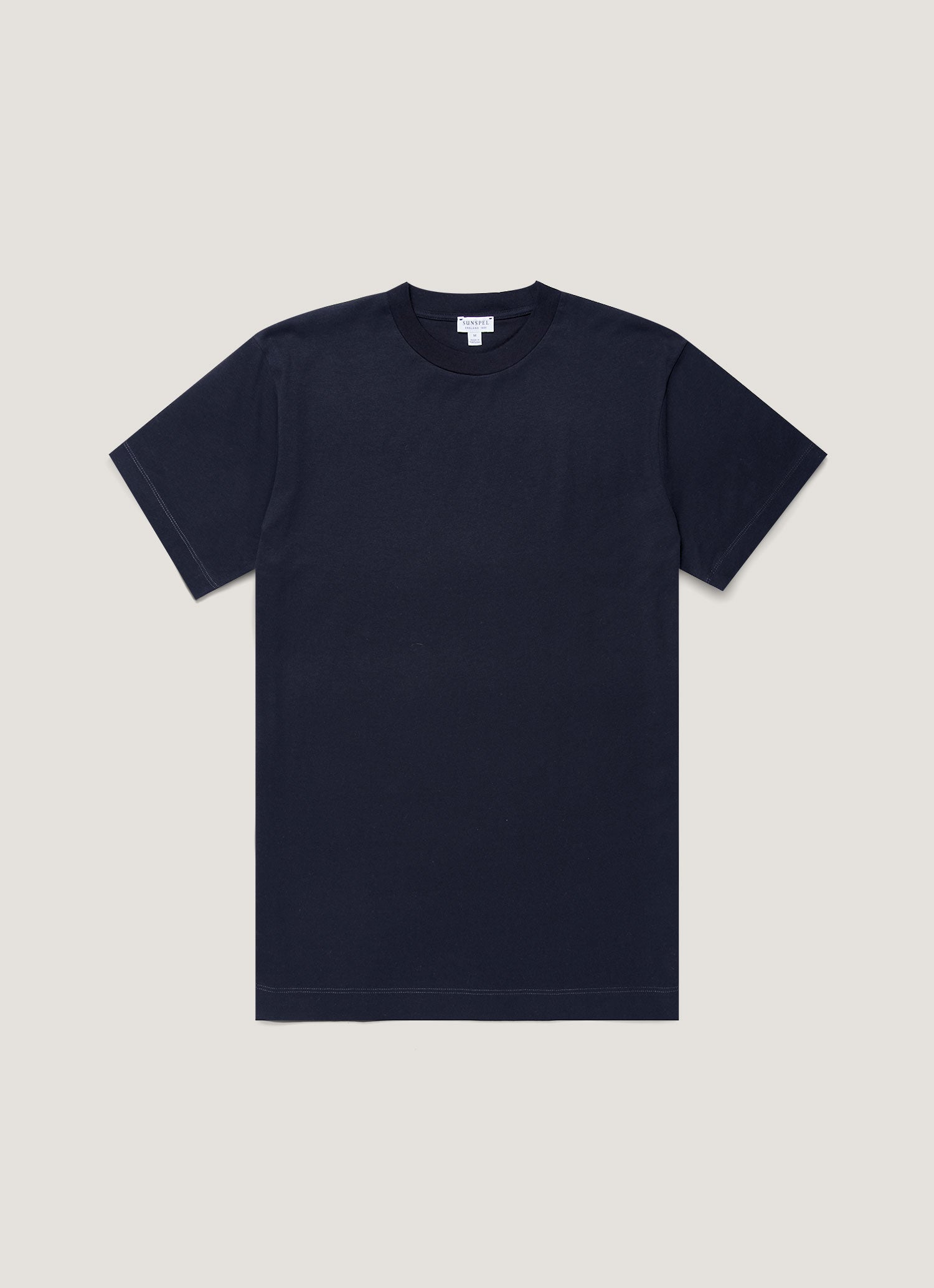 Men's Brushed Cotton T-shirt in Midnight Navy